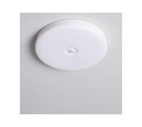 Edit Lighting 18W LED No Flicker Surface Mounted Panel with PIR Movement Sensor in White Finish