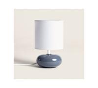 Edit Lighting Ava Ceramic Table Lamp In Ocean Blue Finish