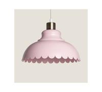 Edit Lighting Avery Single Light Scalloped Ceiling Pendant - Pink