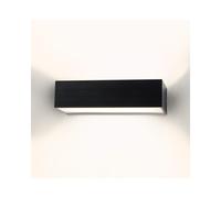 Edit Lighting Edit 9w Galeo Daylight LED Outdoor Up & Down Wall Light in Black Finish with Frosted Diffuser