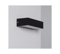 Edit Lighting Edit 9w Galeo Warm White LED Outdoor Up & Down Wall Light in Black Finish with Frosted Diffuser