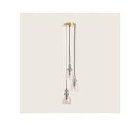 Edit Baudelaire Glass 3 Light Cluster Ceiling Pendant - Pink