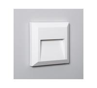 Edit Lighting Edit Byron Square 1W Warm White LED Outdoor Wall Light In White Finish