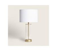 Edit Lighting Edit Echo USB Rechargeable Glass Table Lamp in Satin Brass Finish