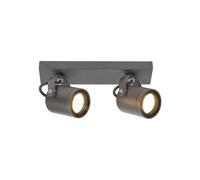 Edit Lighting Edit Elva Outdoor Wall Mounted Twin Spotlight In Anthracite Finish