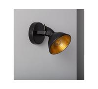 Edit Lighting Edit Emer Single Light Ceiling Spotlight Fitting in Black Finish