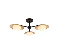 Edit Lighting Edit Franklin 3 Arm Semi-Flush Ceiling Fitting in Dark Bronze Finish