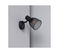 Edit Lighting Edit Grid Single Light Ceiling Spotlight Bar Fitting in Black Finish