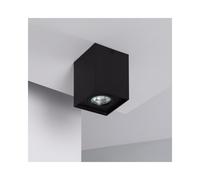 Edit Lighting Edit Jasper Flush Single Light Ceiling Spotlight In Black Finish