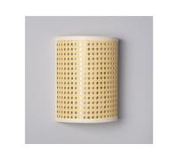 Edit Lighting Edit Karibu Single Light Flush Wall Fitting In Rattan Finish