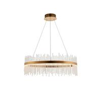Edit Lighting Edit Langham Glass LED Chandelier in Brushed Gold Finish