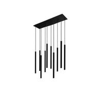Edit Lighting Edit Laser 10 Light Bar Ceiling Pendant In Black Finish