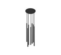 Edit Lighting Edit Laser 7 Light Cluster Ceiling Pendant In Black Finish