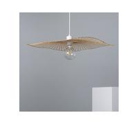 Edit Lighting Edit Longnan Single Light Ceiling Pendant In Natural Rattan Finish