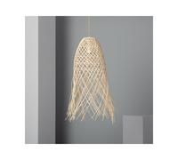 Edit Lighting Edit Majani Single Light Rattan Ceiling Pendant In Natural Finish