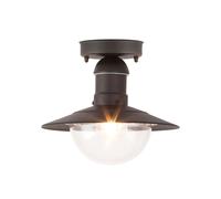 Edit Lighting Edit Oslo Outdoor Semi-Flush Ceiling Fitting In Black Finish