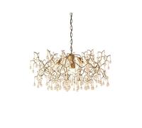 Edit Lighting Edit Rain 4 Light Glass Ceiling Pendant in Aged Gold Finish