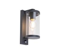 Edit Lighting Edit Silistra Single Light Outdoor Wall Fitting In Anthracite Finish with PIR Sensor