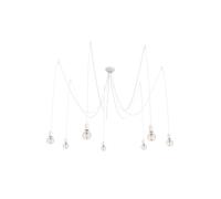 Edit Lighting Edit Spider 7 Arm Ceiling Pendant Light In White Finish