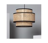 Edit Lighting Edit Tripolo Single Light Rattan Ceiling Pendant In Natural Finish