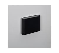 Edit Lighting Edit Zeus 6W Cool White LED Outdoor Up and Down Square Wall Light In Black Finish