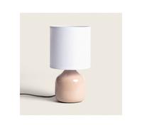Edit Lighting Maya Ceramic Table Lamp In Pink Finish