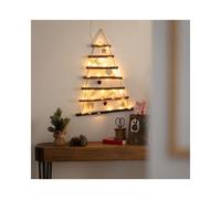 Edit Lighting Melek Wood Battery Operated Warm White LED Christmas Tree Wall Light