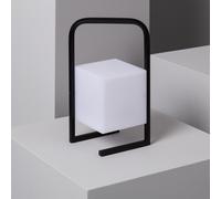 Edit Lighting Edit Mkono Portable Outdoor LED Table Lamp With USB Rechargeable Battery In White & Black Finish