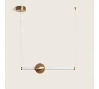 Edit Nolson LED Bar Ceiling Pendant Light - Satin Brass