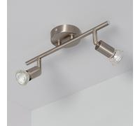 Edit Oasis 2 Light Ceiling Spotlight Bar - Silver