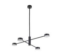Edit Orbit 4 Light Multi Arm Pendant Light - Black