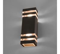 Edit Rio Outdoor Up & Down Wall Light - Black