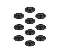 Edit Slimline Deep Recessed IP65 Fixed Downlight - Matt Black - Pack of 10
