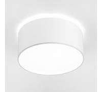 Edit Small Cameron Flush Ceiling Light - White