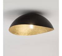Edit Solaris Small Flush Ceiling Light - Black & Gold