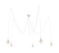 Edit Spider 5 Arm Ceiling Pendant Light - White