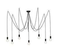 Edit Spider 7 Arm Ceiling Pendant Light - Black