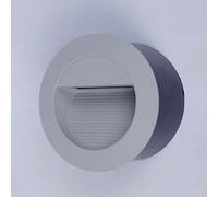 Edit Street LED Outdoor Recessed Wall Light - Silver