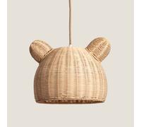 Edit Teddy Bear Rattan Ceiling Pendant Light Natural