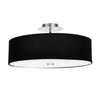 Edit Viviane 3 Light Semi Flush Ceiling Light - Black