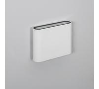 Edit Lighting Edit Zeus 6W Outdoor Up and Down Square LED Wall Light In White Finish