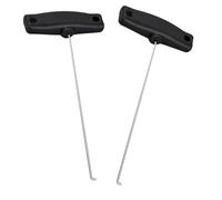 Editbar 2 Piece Speedometer Pull-Out Hook Set - Extractor Tool for Mercedes & Audi, Dashboard & Ventilation Grille Removal Tool, T Shaped Design, Compatible with SL R107/R129 & Coupe W114, W115