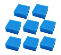Editbar 8 Pieces Aquarium Filter Sponge - Biochemical Filter Sponges 50PPI, Replacement Filter for Aquarium Filter, Efficient Water Cleaning & Dust Filtering, for Juwel Bioflow 3.0/M (Blue, 9.5 x 9.5