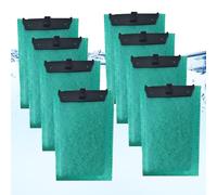 Editbar 8pcs Replacement Filter for ReptoFilter, Suitable for ReptoFilter Medium Filter250/300 - Aquarium Filter Media with Activated Carbon and Filter Wadding Odour Removal, Water Clarifying and