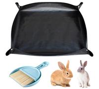 Editbar Waterproof Pet Playpen Mat, 150 x 100 cm, Waterproof Guinea Pig Doormats, with a Brush, Non-Slip, for Rabbits, Ferrets and Other Small Animals