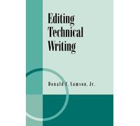 Editing Technical Writing