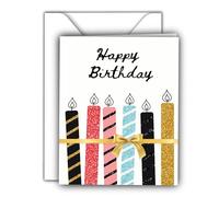 Edition Colibri Birthday Greeting Card with Envelope, Happy Birthday Card, Birthday Card for Men and Women, A6, candles