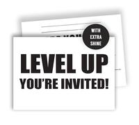 Edition Colibri Birthday Invitations for Boys - Level Up - Fill-In Kids Party Invites - Children’s Birthday Cards - A6 Size - Pack of 10