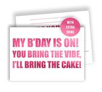 Edition Colibri Birthday Invitations for Girls - Cake - Fill-In Kids Party Invites - Children’s Birthday Cards - A6 Size - Pack of 10