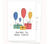 Edition Colibri Birthday Invitations - Happy Birthday, Dear Dad! | Pack of 10 Flat Cards (A6) - Write On Back